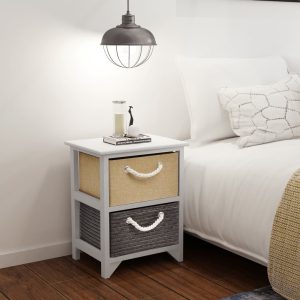 Paire de tables de chevet en bois