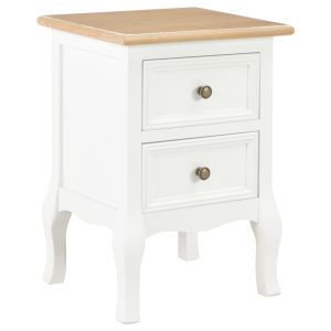 Duo De Chevets Blancs Mdf 35x30x49 Cm 9
