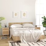 Meuble De Chevet Blanc Pin Rotin 7