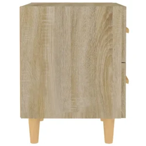 Chevet chêne design scandinave connecté, 40x35x47.5cm