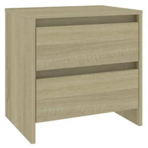 Table de chevet chêne design 1 tiroir, 45x34.5x44.5cm
