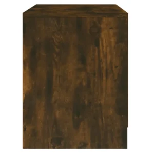 Table de chevet chêne design moderne 2 tiroirs, 45x34.5x44.5cm
