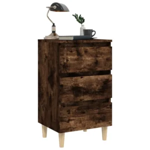 Chevet bois design scandinave suspendu, 40x35x69cm
