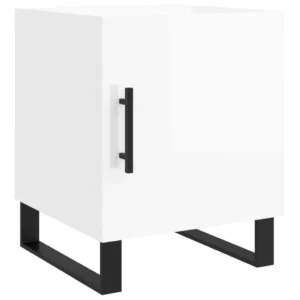 Table de chevet bois gris design contemporain mural, 40x40x50cm