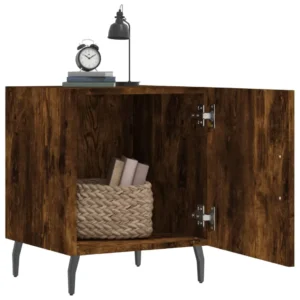 Table de nuit bois design moderne compact, 40x40x50cm