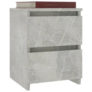 Chevet bois gris design moderne 1 tiroir, 30x30x40cm