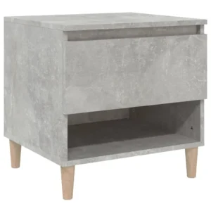 Chevet bois gris design moderne suspendu, 50x46x50cm