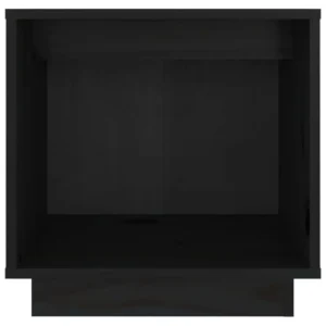 Table de chevet pin noir design original compact, 40x30x40cm