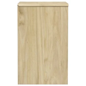Chevet pin design rustique tiroir coulissant, 44x35x56cm