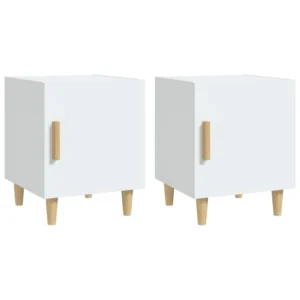 Lot de 2 chevets bois design moderne 1 tiroir, 40x40x50cm