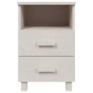 Lot de 2 tables de chevet pin design moderne suspendu, 40x35x62cm