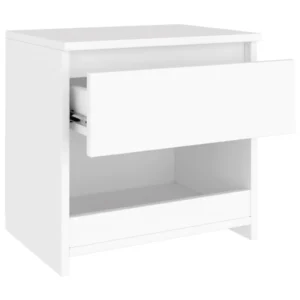 Lot de 2 chevets bois moderne compact, 40x30x39cm
