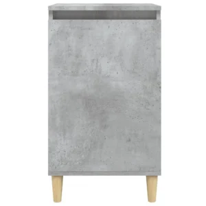 Lot de 2 tables de nuit bois gris moderne suspendu, 40x35x70cm