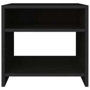 Lot de 2 chevets bois design étagère, 40x30x40cm