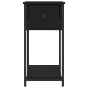 Lot de 2 tables de nuit bois gris moderne compact, 30x60x60cm