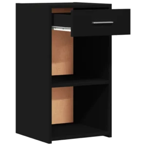 Lot de 2 chevets bois minimaliste 1 tiroir, 35x34x65cm