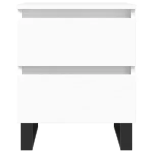 Lot de 2 tables de chevet bois design connecté, 40x35x50cm
