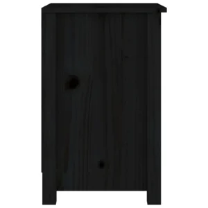 Chevet pin noir design suspendu, 40x35x55cm