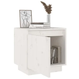 Lot de 2 chevets pin design moderne tiroir coulissant, 40x30x40cm