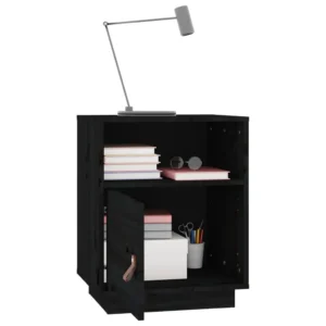 Lot de 2 tables de nuit pin rustique suspendu, 40x34x55cm