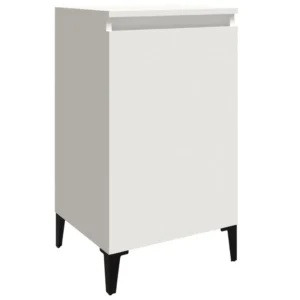 Lot de 2 tables de nuit bois moderne mural, 40x35x70cm