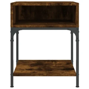 Lot de 2 tables de chevet chêne moderne 3 tiroirs, 40x41x50cm