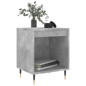 Lot de 2 tables de chevet bois marron design moderne étagère ouverte, 40x35x50cm