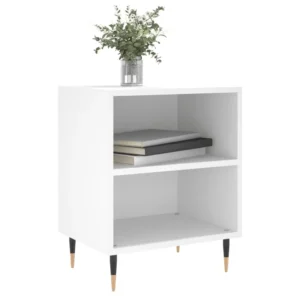 Lot de 2 chevets chêne marron design compact, 40x30x50cm