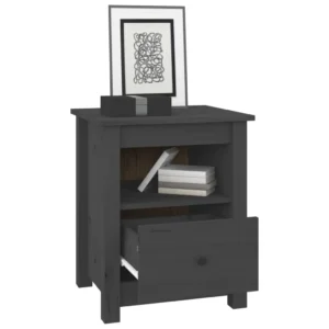 Lot de 2 tables de nuit pin design moderne mural, 40x35x49cm