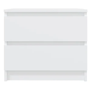 Lot de 2 chevets blanc blanche moderne flottant, 50x39x43.5cm