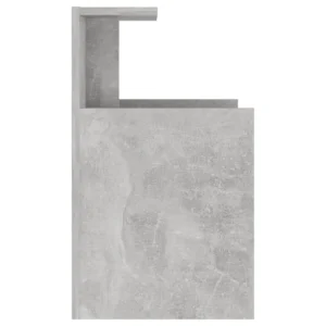 Lot de 2 chevets gris moderne compact, 40x35x60cm
