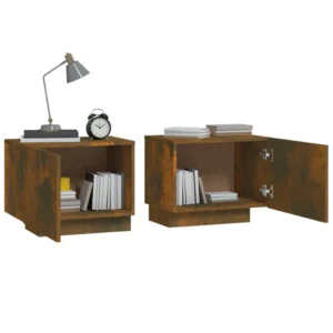 Table de chevet chêne design moderne 1 tiroir, 100x35x40cm