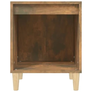Table de nuit chêne design compact, 40x35x50cm