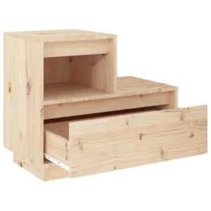 Chevet pin rustique suspendu, 60x34x51cm
