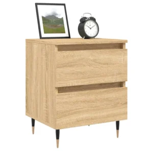 Table de chevet bois design tablette, 40x35x50cm