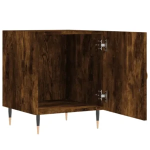 Table de chevet bois moderne contemporain 3 tiroirs, 40x40x50cm