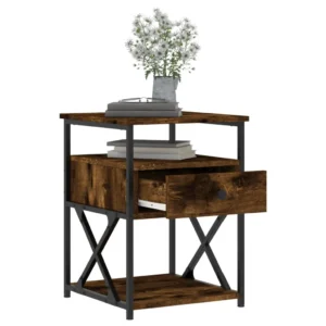 Chevet bois design moderne compact, 40x42x55cm