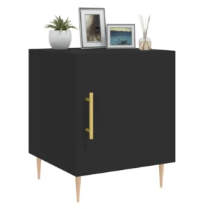 Table de chevet bois moderne contemporain 1 tiroir, 40x40x50cm