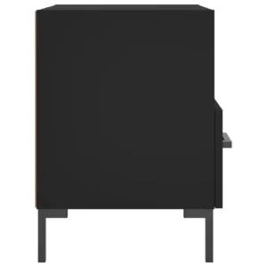 Table de nuit bois design original étagère ouverte, 40x35x47.5cm
