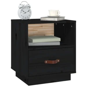 Table de chevet pin rustique mural, 40x34x45cm