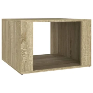 Table de nuit chêne design flottant, 57x55x36cm