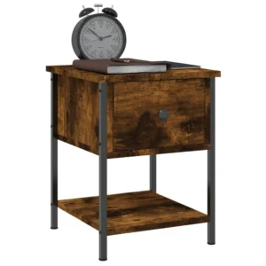 Table de chevet chêne moderne mural, 34x35.5x45cm