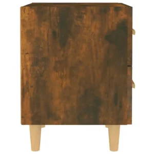 Table de chevet chêne scandinave tiroir coulissant, 40x35x47.5cm
