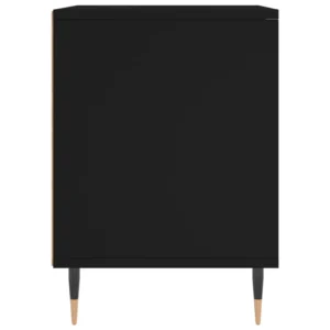 Table de nuit bois design original étagère ouverte, 40x35x50cm
