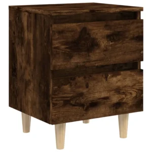Table de chevet bois design scandinave tablette, 40x35x50cm