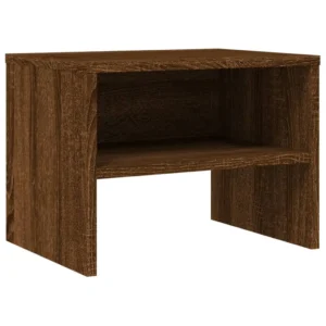 Chevet chêne marron vintage connecté, 40x30x30cm
