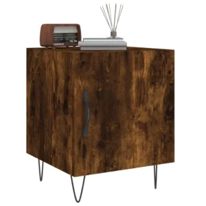 Chevet bois design moderne tiroir coulissant, 40x40x50cm