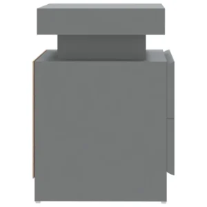 Chevet bois design contemporain flottant, 45x35x52cm