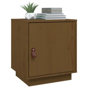 Chevet pin marron design moderne suspendu, 40x34x45cm