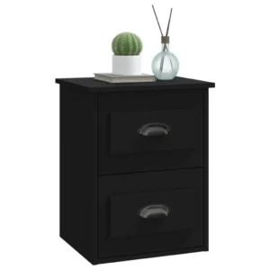 Chevet bois design moderne flottant, 41.5x36x53cm